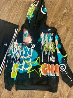 Dívčí oblečení 146/158 mikiny, legíny Adidas, Nike. - 10