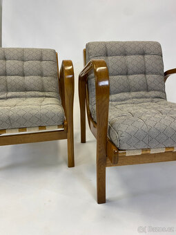 Krásná křesla Kropáček po renovaci, dub, šelak TOP - 10