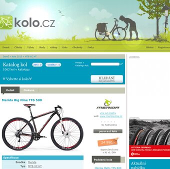 MERIDA Kola 29 Shimano XT p.c.24000kč - 10