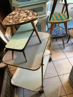 retro servirovaci stolek. - 10