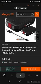 Powerbanka parkside 10 000ah - 10
