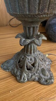 Krásná starožitná stolní lampa retro elektrická - 10