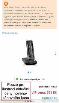 SIEMENS Gigaset C530 + sada VARTA 4 akumulátorů - 10
