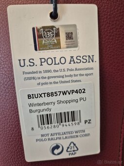 U.S.Polo Assn. kabelka Winterberry Shopping Burgundy - 10