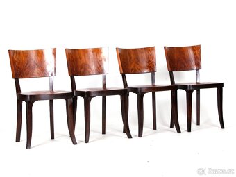 4x luxusní židle BERNKOP. ořech, 1930. - 10