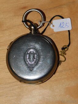 Švýcarské kapesní hodinky "The Wizard" s centrál. sek. ruč - 10