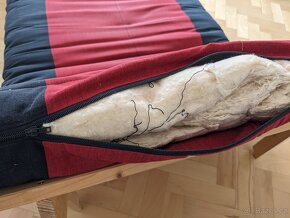 Futon včetně rámu 90x200 cm - 10