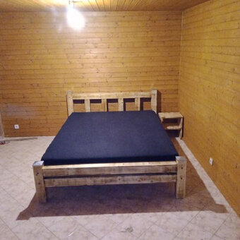 Nová trámová postel 180x200 Rustik Magna - 10