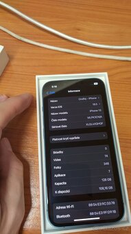 Apple iPhone 13 128GB Blue,100% funkční,bat88%,zár.12mes - 10