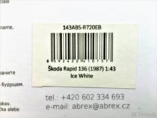 Model ŠKODA Rapid 136 GB White "anglická verze" Abrex 1/43 - 10
