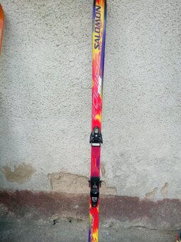 Lyže , lyžařské boty ,Lyžařské hole - 10