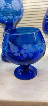 Sada kobaltové sklo Nový Bor - 10