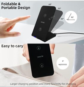 Bezdrátová nabíječka VÝPRODEJ. iPhone12-15,Samsung,Xiaomi - 10