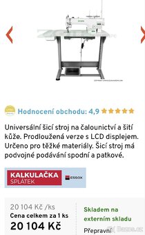 Průmyslový šicí stroj - 10