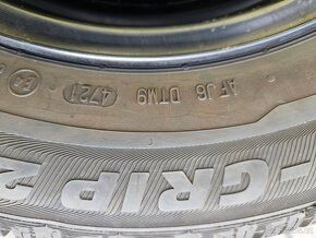 5x100 14 5J ET38 plechové disky VW vč.zánovních zim.pneu - 10