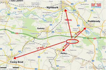 Prodej pozemku k bydlení, 725 m2, ve Vrbové Lhotě - 10