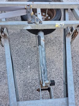 AKB prívesný vozík, preprava AUT, podvalník 2x ossý - 10