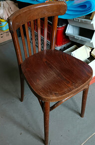 starý kuchyňský stůl židle dřevěné na chalupu chatu aj. - 10