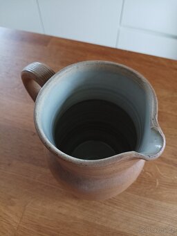 KAMENINOVÝ DŽBÁN GRES DU BERRY RUČNĚ VYROBENÝ - FRANCIE - 10