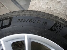 Orig alu disky na BMW se zimni pneu Michelin - 10
