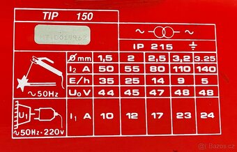 Prodám transformát. svářečku značky T.I.P. (model 150) - 10