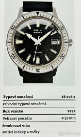 Československé mechanické vintage hodinky PRIM Sport 1 Čiern - 10