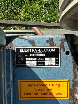 Olejový kompresor Elektra Beckum LP 200 - TOP - 10