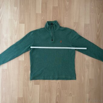 Ralph Lauren Polo zelený svetr se zipem | vel. S - 10