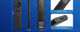 lkový ovladač pro Tv SAMSUNG solární nabíjení a hlas.ovlád - 10