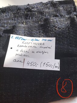 Kvalitní látky na šití - různé vzory a materiály - 10