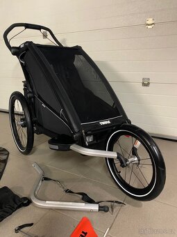 🖤🤍 NOVY Thule Chariot Sport all black + 3 sety 🤍🖤 - 10