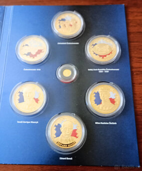 Sběratelská sada 100 let ČSR zlato a pozlac.měď - 10