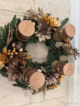 Adventní věnec - Mocha Mousse -Luxusní Dekorace - 10