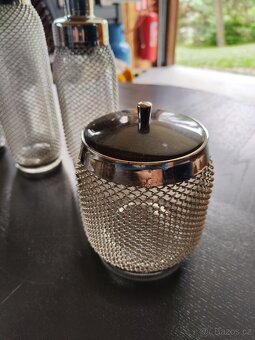 Retro sada sifonová, šlehačková láhev, šejkr, dóza TOP STAV - 10