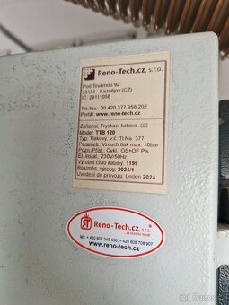 Pískovací box TTB 120+ průmyslový odsavač POJ2 - 10