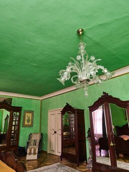 Benátský křišťálový lustr ze štípaného skla – Murano, Itálie - 10