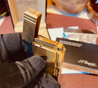 🔥 S.T.Dupont Gatsby, Gold Vertical Lines 18k Zlato - 10