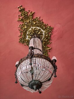 Velký starožitný lustr Ludvík XVI - Hruška - 10