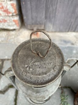 Prodám starožitné retro petrolejové lampy, nálezový stav - 10