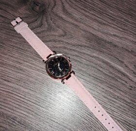Dámské náramkové hodinky růžové třpytivé nové Quartz - 10