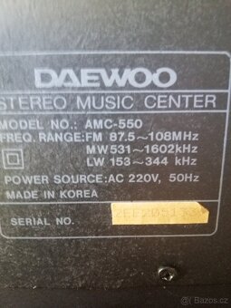 Hifi věž DAEWOO AMC-550 - 10