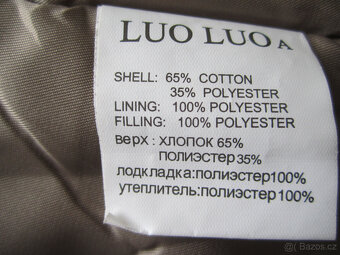 Zimní béžový kabát, zdobený, M/L, výborný stav - 10