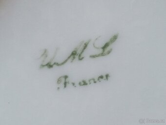 STAROŽITNÁ PORCELÁNOVÁ TERINA ART DECO UML FRANCIE - 10