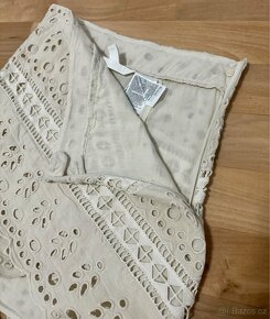 Béžová nová sukně H&M s madeirou vel. 34 - 10