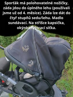 Trojkombinace kočárek Dorjan Prestige Butterfly - 10
