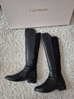 Dámské kožené kozačky, velikost 39 - 10