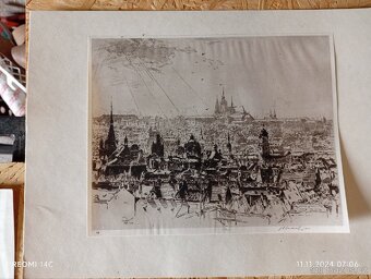 Litografie-praha motiv - 10