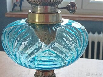 SECESE/ART NOUVEAU STAROŽITNÁ PETROLEJKA HASAG, FRANCIE 1900 - 10