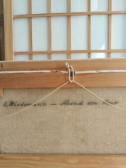 obraz ABEND AM MOOR, olej, L. Wiedemann - 10