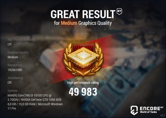 PC i3-10105, 16GB RAM, SSD 1TB, GTX1060 6GB, Win 11 - 10